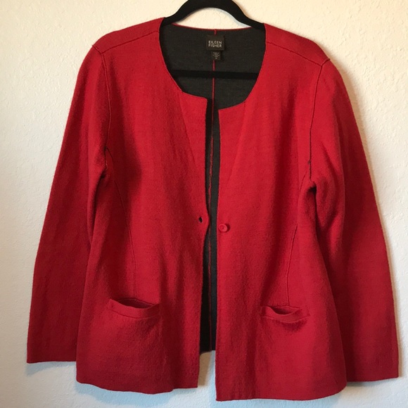 Eileen Fisher Sweaters - Like new Eileen Fisher open cardigan Wool